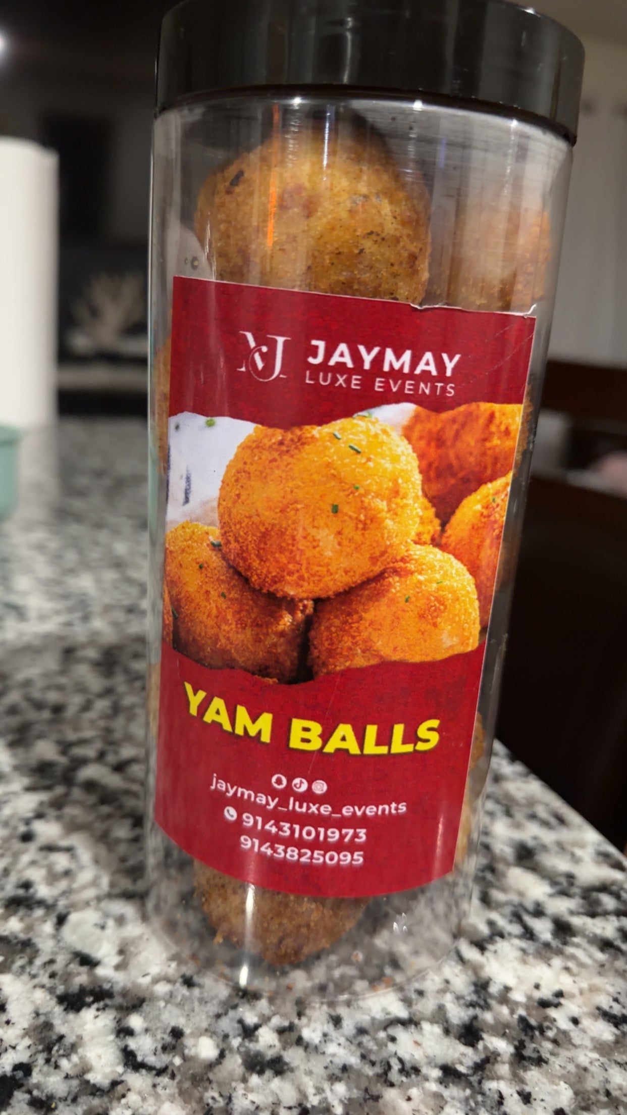 Fried yam balls