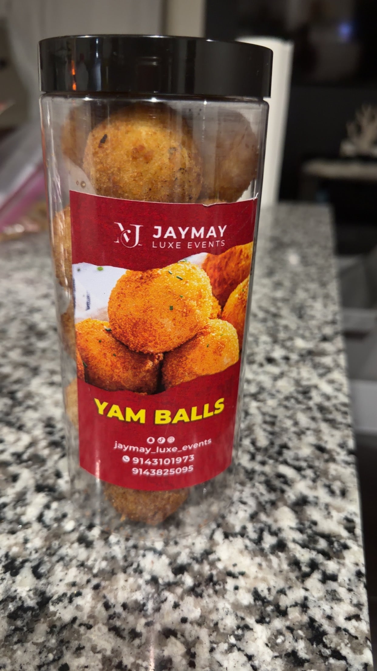 Fried yam balls