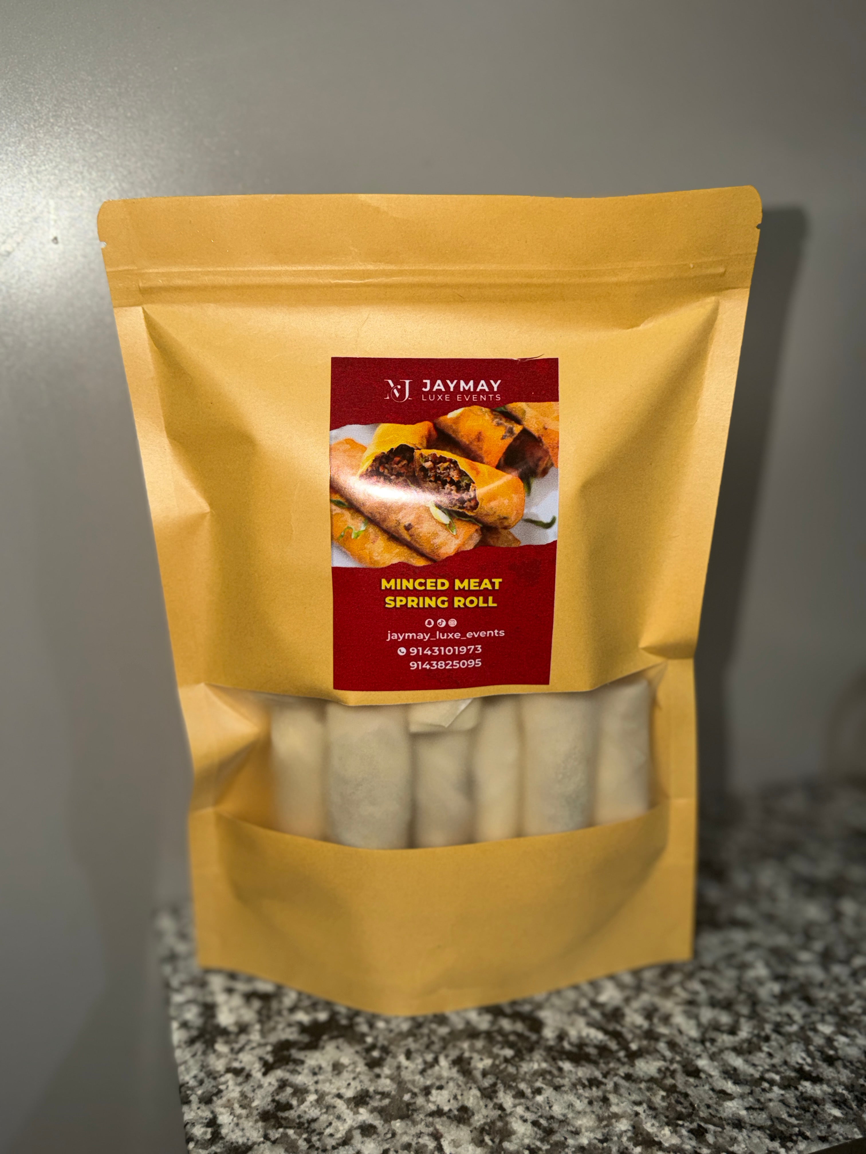 Crispy Frozen Minced meat Spring Rolls