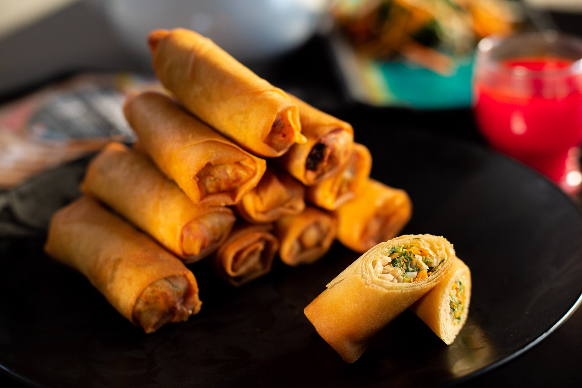 Crispy Frozen Minced meat Spring Rolls